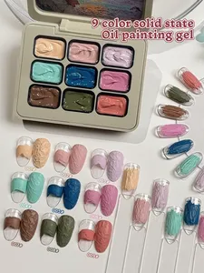 Esmalte de Uñas en Gel de 9 Colores, Efecto Degradado, Semipermanente, Removible con UV LED, Gel para Arte de Uñas--Mo Lan Di You Hua Jiao - Product Image 3