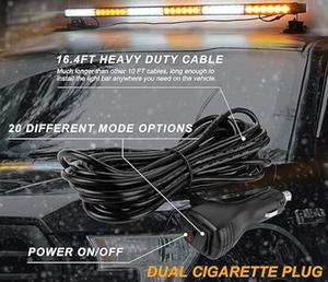 Barra de Luces LED de Emergencia para Techo, Doble Cara, Luz Intermitente de Advertencia, Luces de Seguridad Blancas de Alta Intensidad Prismáticas - Product Image 5