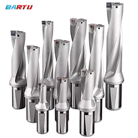 Foret en U indexable Bartu série WC SP 2D 3D 4D 5D, outil de perçage rapide pour machine CNC, foret en U à refroidissement interne 14mm-50mm