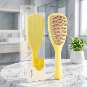 Brosse de massage du cuir chevelu en silicone avec manche en plastique, à pointes souples, pour le lavage des cheveux et le soin en profondeur du cuir chevelu sous la douche - Product Image 5