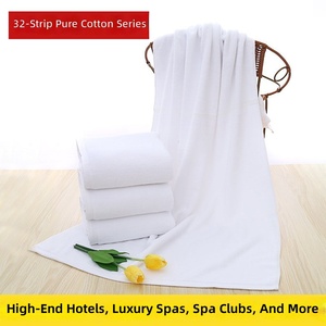 Asciugamano Bianco Ricamabile con Logo per Hotel a Cinque Stelle, Resistente ai Pelucchi, Durevole, per Lavaggio, Guesthouse, B&B, Asciugamano Viso - Product Image 2
