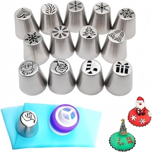 Juegos <span class=keywords><strong>de</strong></span> Herramientas Avanzadas para Decoración <span class=keywords><strong>de</strong></span> Pasteles, Juegos <span class=keywords><strong>de</strong></span> Herramientas para Rellenar con Crema, con Boquillas <span class=keywords><strong>de</strong></span> Acero Inoxidable para Repostería, para Pasteleiros y Panaderos - Product Image 4