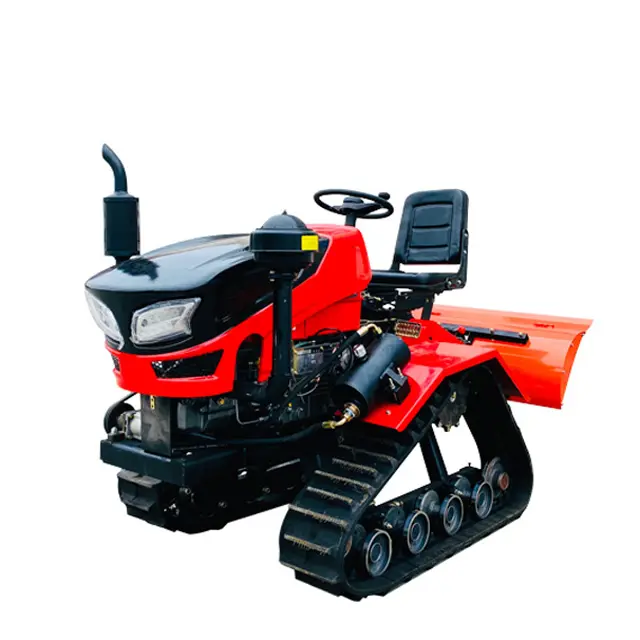 Гусеничный роторный культиватор 25hp мини-трактор рисовые поля гусеничный трактор сельскохозяйственное оборудование