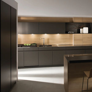 Muebles de Cocina de Lujo Europeos Negros Contemporáneos, Muebles de Cocina Lacados, Muebles de Cocina Modernos, Alacena de Cocina en Foshan - Product Image 1