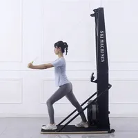 Simulador de Esquí Comercial para Interiores, Equipo de Gimnasio, Máquina de Cardio para Gimnasio, Simulador de Esquí de Acero para Entrenamiento Muscular