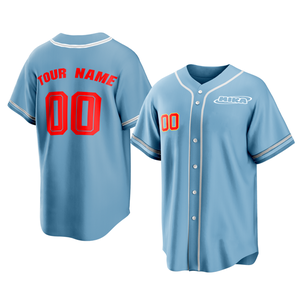 Custom Honkbal Jersey Heren Blanco Honkbal T-Shirt Borduurwerk Gesublimeerd Bedrukt Roze Honkbal Uniformen - Product Image 4