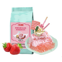 Poudre de glace pilée de luxe pour salons de gelato, saveur mangue matcha, sac de sucre, qualité importée, haute rentabilité, saveurs personnalisées