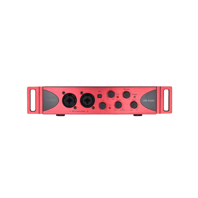 Accuracy Pro Audio SD-22 Professional Multi-function Audio Interface USB External Audio Recording and Live Broadcast Sound Card