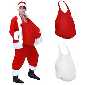 Disfraz de Papá Noel con Vientre Hinchado para <span class=keywords><strong>Hombre</strong></span>, Disfraz de Anciano Navideño, Traje para Nochebuena, Regalos de Año Nuevo - Product Image 6