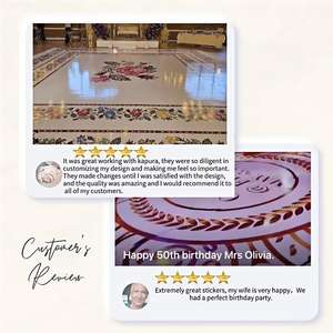 ملصق أرضية رقص للزفاف قابل للإزالة، مخصص، لامع أو مطفي، أبيض، منخفض اللزوجة، مصنوع من البي في سي، مع أحرف أولية مخصصة للعروس والعريس - Product Image 5