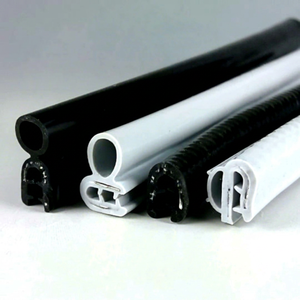 Junta de silicona de fácil instalación, tira de sellado de puerta con borde en forma de U, núcleo de acero inoxidable, resistente al calor y a químicos HR-09S - Product Image 1