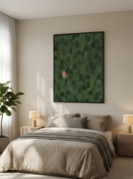 Peinture à l'huile peinte à la main, abstraite botanique, grande taille, originale, cadre en alliage d'aluminium, personnalisable, vente en gros pour galerie