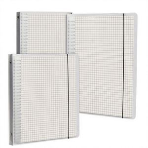 Carnet d'exercices scolaire A5 à couverture transparente givrée durable en PP, 60 feuilles, style couverture rigide, idéal pour un cadeau - Product Image 2