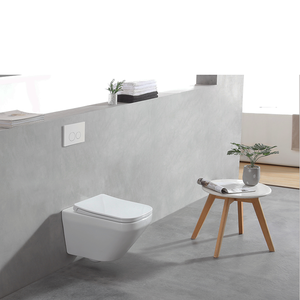Kenya Moderne <span class=keywords><strong>WC</strong></span> Sanitaire Réservoir Dissimulé Double <span class=keywords><strong>Chasse</strong></span> Accrocher Toilette Suspendue Murale Sans Monture En Céramique Accrocher Toilettes Sans Réservoir - Product Image 5