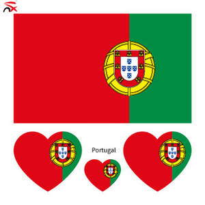 Producto Popular para Fanáticos del Fútbol con la Bandera <span class=keywords><strong>de</strong></span> Portugal: Juego <span class=keywords><strong>de</strong></span> Cubierta para Capó <span class=keywords><strong>de</strong></span> Coche con la Bandera <span class=keywords><strong>de</strong></span> Portugal, Pegatinas y Gorro para Animar - Product Image 2