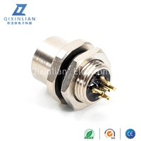 Connecteur de capteur M12 de type traversant pour aviation, 4, 5 ou 8 broches, étanche, connecteur circulaire M12