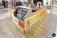 Station de boisson, kiosque électrique, Dessert, donuts, service de boulangerie, avec jeux de Table, meubles commerciaux dans le centre Commercial