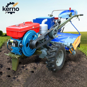 Mini Tractor de 12 HP Fabricado en China, Motor Diésel, Tractor de 2 Ruedas con Remolque y Arado para Uso Agrícola - Product Image 1