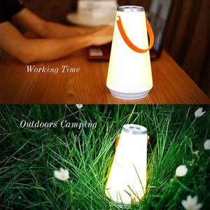 Lanterne LED portable, lampe de tente suspendue, interrupteur tactile USB, lumière de nuit rechargeable pour chambre à coucher, salon, camping - Product Image 6