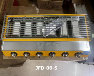 Outdoor small family <b>camping</b> durable Portable BBQ Folding Barbecue Stainless Steel Built in 5 Burner Gas <b>Grill</b> - Product Image 5