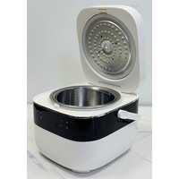 Mini-cuiseur à riz électrique portable compact 2,1-3,0 L avec fonction maintien au chaud automatique, tasse doseuse, boîtier en plastique, idéal pour hôtels, dortoirs et voitures, facile à utiliser