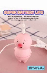 Pemijat puting USB stimulasi klitoris vibrador para mujer mainan seks lucu Pink Mini babi lidah vibrator untuk wanita dewasa - Product Image 5