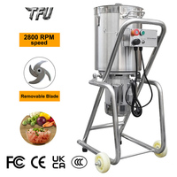TFU Commerciële Zware Elektrische Vlees- en Groenteverwerker 32L RVS Hakmachine Koperen Motor 500-700kg/u