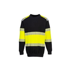 PORTWEST - FR716YBRL PW3 Resistente a las llamas Clase 1 Sudadera Amarillo/Negro-EAN 5036108405213 ROPA DE TRABAJO RESISTENTE A LAS LLAMAS - Product Image 1