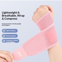Attelle de poignet respirante et fine à compression pour hommes et femmes, idéale pour le badminton, le fitness, le tennis, la course à pied et la protection contre la ténosynovite