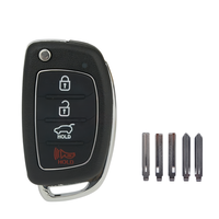 Penggantian Cangkang Kunci Aftermarket 2+1/3/3+1 Tombol Dengan Bilah Belum Terpotong TOY48/TOY40/HY20 untuk Sonata Tucson