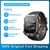 Reloj Inteligente Resistente C20 Pro de 1.83 Pulgadas con Llamadas Bluetooth, Deportivo para Exteriores, IP68, Militar para Hombre, Similar a C20+ C20 Plus C20pro