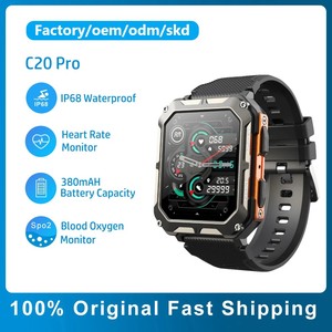 <span class=keywords><strong>Reloj</strong></span> <span class=keywords><strong>Inteligente</strong></span> Resistente C20 Pro de 1.83 Pulgadas con Llamadas Bluetooth, Deportivo para Exteriores, IP68, <span class=keywords><strong>Militar</strong></span> para <span class=keywords><strong>Hombre</strong></span>, Similar a C20+ C20 Plus C20pro - Product Image 4