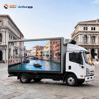 Vrachtwagen-aanhangwagen LED-scherm Volledige Kleur Buitenreclame Hoge Helderheid Mobiele Digitale Reclamebord
