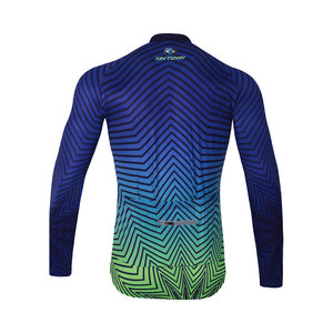 T-shirt de cyclisme personnalisé avec options de tissu et de fermeture éclair, séchage rapide, respirant, logo personnalisé pour la pratique quotidienne du vélo par tous les genres - Product Image 3
