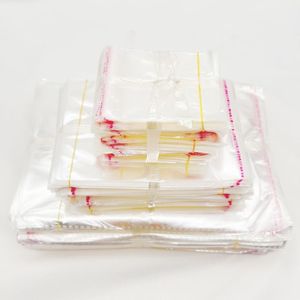 Bolsas de embalaje de celofán Opp con cabezal blanco de solapa autoadhesiva fuerte y orificio europeo - Product Image 5