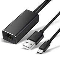 Adaptador de Red Ethernet Micro RJ45 TUTI al por Mayor, Cable Adaptador Micro USB a Ethernet de 10/100Mbps para TV Sticks