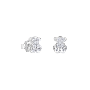 Pendientes de Plata de Ley S925 con Baño de Oro y Piedra Natural con Diseño de Oso para Mujer, Estilo Europeo Americano, de Xiong - Product Image 4