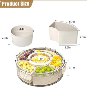 <span class=keywords><strong>Contenitore</strong></span> Portatile Girevole per Snack, Prezzo di Fabbrica, Ideale per Feste, Viaggi, Picnic e Eventi Sportivi - Product Image 1