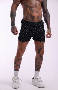 Calzoncillos Bóxer de Algodón con Estampado Gráfico para Hombre, Negros, Transpirables, Ligeros, Cómodos, Ropa Interior Masculina con Cintura Elástica de Fábrica - Product Image 2