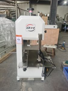 เครื่องเลื่อยเนื้อและกระดูกแช่แข็งแบบใหม่เครื่องเลื่อยเหล็กกล้าคาร์บอนกึ่งอัตโนมัติปรับความหนาได้สำหรับการตัดเนื้อและกระดูก - Product Image 6