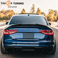 Pièces de tuning automobile TIM, aileron de coffre arrière en fibre de carbone style PSM pour Audi A4 S4 B8.5 berline 2012-2016, becquet arrière