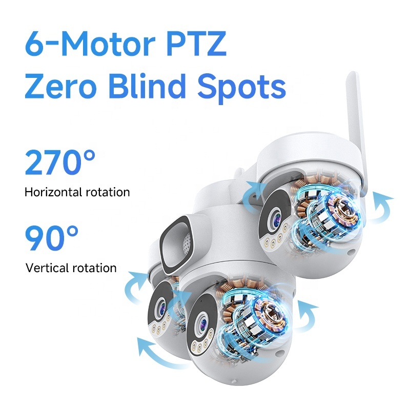 360° View Solar Camera Home Infrared Wireless Night Vision Alarm 4G Sim Card PTZ Network Security System Outdoor CCTV Camera · image 3
