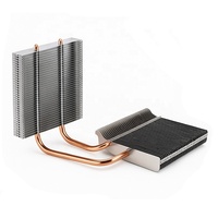 Dissipateur thermique personnalisé en aluminium avec ailettes en cuivre et caloduc, de 3W à 300W