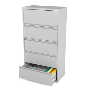 <span class=keywords><strong>Muebles</strong></span> de oficina Cajón ancho Archivo legal 5 Cajón ajustable Archivo lateral Archivador de acero - Product Image 1