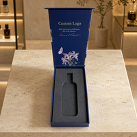Boîte cadeau rigide à fermeture magnétique personnalisée avec insert en papier EVA, boîte d'emballage de luxe à couverture rigide pour coffret cadeau de parfum et de cosmétiques