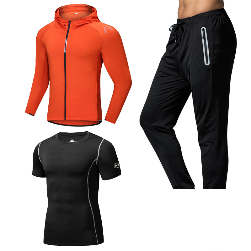 Мужской спортивный костюм из полиэстера на заказ, спортивная одежда для фитнеса, спортивный костюм унисекс, тренировочный костюм для бега