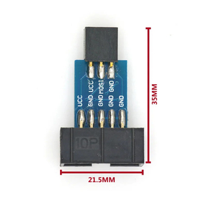 10Pin 6PiN แปลงเป็นมาตรฐาน10ขาเป็น6ขาอะแดปเตอร์บอร์ดสำหรับ <span class=keywords><strong>STK500</strong></span> Atmel AVRISP USP ISP <span class=keywords><strong>AVR</strong></span> - Product Image 2