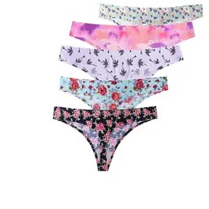 Plus Size Seamless Thongs S-XL EU USA size 30 Color Low-Rise Female Underwear Sexy quick dry Ladies Intimates Tanga