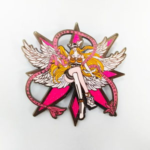 Nuovo Arrivo Spilla Souvenir Sportiva alla Moda con Croce della Legione Britannica e Fiore di Papavero, in Smalto con Taglio a Fustella, con la Scritta 'Never Forget' - Product Image 2