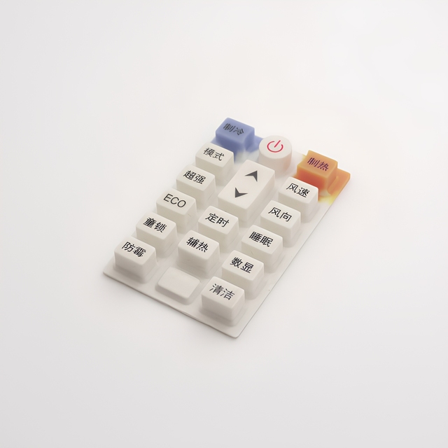 Multi Color Silicone Rubber Keypad for Air Conditioner Remote Control Wear Resistant Household AC Controller Button